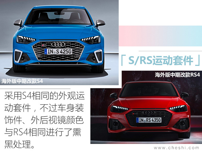 奧迪中期改款A4L實車曝光 新增S/RS家族運動套件-圖4